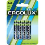 Батарейка Ergolux Alkaline BL8 LR03 (LR03 BP8, 1.5В) 14814 (артикул 25801691) – фото 1