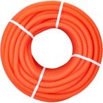 Гофрированная труба из ПНД REXANT с зондом d 25 мм оранжевая 50 м 28-0025-5 (артикул 21026452) – фото 1