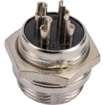 Разъем MIC16 4P штекер Pro Legend металл на корпус, PL2208 (артикул 24605961) – фото 1