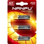 Батарейка NANFU alkaline aaa 3шт./бл (отрывной) 6901826017538 (артикул 26750624) – фото 1