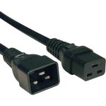 Кабель питания Hyperline PWC-IEC19-IEC20-1.0-BK IEC 320 C19 - IEC 320 C20 (3x1.5), 16A, прямая вилка, 1м, цвет черный (ПВС-АП-3*1,5-250-C19C20-16-1,0 ГОСТ 30851.1-2002 (МЭК 60320-1:1994)) 24 (артикул 25553127) – фото 1