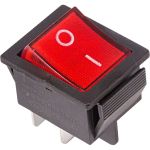 Клавишный выключатель REXANT 250v 16а (4с) on-off красный с подсветкой (rwb-502, sc-767, irs-201-1) 36-2330-1 (артикул 27162240) – фото 1
