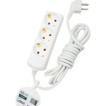 Сетевой удлинитель Grisard Electric белый 3 розетки 3 метра GRE-017-0303 (артикул 27182652) – фото 1