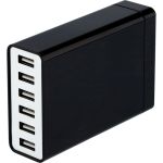 Сетевое зарядное устройство REXANT 6хusb, 1000ma, черное 16-0287 (артикул 26566028) – фото 1