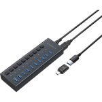 USB концентратор Harper HUB-10MB Black H00003294 (артикул 23672943) – фото 1