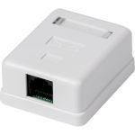 Универсальная розетка TWIST на 1 порт RJ-45 8p8c, cat. 5e, на плате, J-8P8C-C5E-1P-TWCS (артикул 20679147) – фото 1