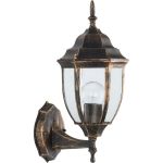 Садово-парковый светильник FERON 60W, 230V, E27, черное золото, PL6001 11893 (артикул 16171515) – фото 1