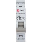 Автоматический выключатель EKF 1P 32А (C) 6кА ВА 47-63N PROxima M636132C (артикул 25561623) – фото 1