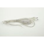 Сетевой шнур с вилкой и выключателем Uniel UCX-C11/02A-170 CLEAR UL-00004433 (артикул 21753382) – фото 1