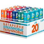 Алкалиновая батарейка CP LR 6, 20 штук MIX 5029125 (артикул 17403360) – фото 1
