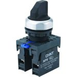 Переключатель CHINT с фиксацией NP8-10X/21 без подсветки 1НО черн. IP65 (R) 578661 (артикул 22815291) – фото 1