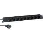 Блок розеток ExeGate ServerPro PDU-19H904 Al-9S-EU2.5CU, 19,1U,алюм, 9Schuko, евро, 2.5м 280850 (артикул 17619336) – фото 1