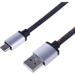 Кабель USB - micro USB REXANT в джинсовой оплетке 1 м 18-4242 (артикул 21956368) – фото 1