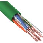 Кабель витая пара UTP REXANT CAT 5e, нг(А)-LSLTx, 4x2х0,52мм, 24AWG зеленый, 305м 01-0061 (артикул 25247229) – фото 1