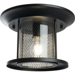 Садово-парковый светильник FERON PL723 на потолок 60W E27 230V, черный 48387 (артикул 25676577) – фото 1