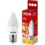 Светодиодная лампа РЕКОРД LED B37-U 8W Е27 3000К 25040 (артикул 24610341) – фото 1