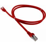 Патч-корд LANMASTER RJ45-RJ45, 4 пары, FTP, категория 5е, 0.5 м, красный, LSZH, LAN-PC45/S5E-0.5-RD (артикул 16102299) – фото 1