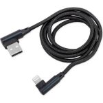 Дата-кабель ARNEZI зарядный iPhone 6/7/8/X Черный угловой A0605028 (артикул 16489503) – фото 1