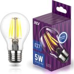 Светодиодная лампа REV FILAMENT груша A60 E27 5W, 4000K, DECO Premium 32481 2 (артикул 15975389) – фото 1