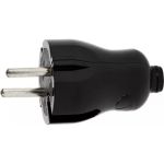 Вилка Smartbuy прямая, без заземления, черная, 10А, 250В SBE-10-P04-b (артикул 16532342) – фото 1