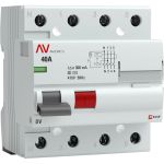 Устройство защитного отключения EKF DV, 4P, 40А/300мА, S, AVERES SQrccb-4-40-300-s-av (артикул 16210478) – фото 1