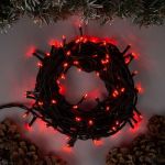Нить Luazon ECO IP44, 10 м, Н.Т. LED-100-220V, 8 режимов, красный 671659 (артикул 19565436) – фото 1