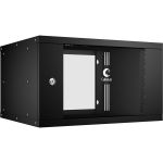 Телекоммуникационный настенный шкаф Cabeus 19"" 6U, серия LIGHT разборный, цвет черный WSC-05D-6U55/45-BK (артикул 25921325) – фото 1