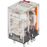 Промежуточное реле РЕЛЕОН 2 CO конт. 12а; 24в Ac; блокируемая кнопка проверки + LED RP432802405 (артикул 25301523) – фото 1