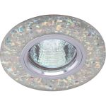 Встраиваемый светильник De Fran LED/MR16 3000К хром+белый с блестками (SMD 3Вт), FT 961 CHWW (артикул 22904223) – фото 1