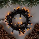 Гирлянда-нить Luazon ECO, IP20, 5 м, Н.Т. LED-50-220V, 8 режимов, желтый 3556768 (артикул 19308792) – фото 1