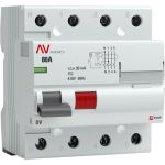 Устройство защитного отключения EKF DV 4P 80А/30мА AC AVERES SQrccb-4-80-30-ac-av (артикул 16210394) – фото 1