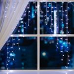 Бахрома Luazon ECO Арка, IP20, Ш1 м, В1 м, Н.С. LED-126-220V, 8 режимов, белый 1080430 (артикул 19571352) – фото 1