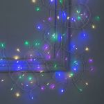 Гирлянда-нить Luazon ROSA Мишура, IP20, 10 м, Н.С. LED-200-12V, БП в комплекте, фиксинг, мультиколор 5198389 (артикул 19294740) – фото 1
