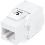 Вставка Keystone Cabeus Jack RJ-45(8P8C), 180 градусов, категория 5e, без инструмента Toolless, белая KJ-RJ45-Cat.5e-180-Toolless (артикул 26008877) – фото 1