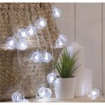 Нить Luazon DCR 5 м, с насадками Футбольный мяч, IP20, Н.С. LED-30-220V, 8 режимов, белый 2433913 (артикул 19579566) – фото 1