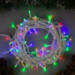 Гирлянда-нить Luazon ECO, IP44, 10 м, Н.Б., LED-100-220V, 8 режимов, мульти 3584134 (артикул 19563480) – фото 1