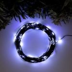 Гирлянда-нить Luazon ROSA, IP20, 10 м, Н.Ч. LED-100-12V, БП в комплекте, фиксинг, белый 5198366 (артикул 19293876) – фото 1