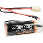 Элемент питания ROBITON ER18505-HU2 с коннектором 17433 (артикул 22995543) – фото 1
