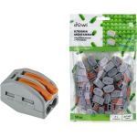 Соединительные монтажные клеммы duwi с рычажком СМК 222-412 25мм2 50 шт. 26622 8 (артикул 25967531) – фото 1