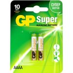 Алкалиновые батарейки GP super alkaline 25а аааa - 2 шт. на блистере GP 25A-2CR2 (артикул 26074433) – фото 1