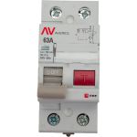 Устройство защитного отключения EKF DV 2P 63А/100мА AC AVERES SQrccb-2-63-100-ac-av (артикул 16059325) – фото 1