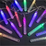 Гирлянда-нить Luazon DCR, 5 м, с насадками Сосульки с пузырьками, IP20, Н.С. LED-20-220V, мигание, МУЛЬТИ 185515 (артикул 16393619) – фото 1