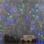 Бахрома Luazon ECO Арка, IP20, Ш1 м, В1 м, Н.С. LED-126-220V, 8 режимов, мульти 1080429 (артикул 19565244) – фото 1