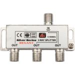 Антенный делитель REXANT f-типа на 3 tv + f-разъемы, 5-1000 мгц 06-0046-C (артикул 28395668) – фото 1
