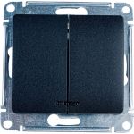 1-клавишный механизм выключателя Schneider Electric скрытой проводки Glossa 10А IP20 5а 10AX антрацит GSL000753 (артикул 18144811) – фото 1