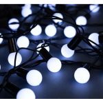 Гирлянда-нить Luazon DCR, IP44, шарики d 1.5 см, 10 м, Н.Т. LED-100-220V, 8 режимов, белый 671565 (артикул 19295910) – фото 1