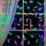 Занавес Luazon DECOR Перья, 3х1.4м, Н.С. LED-80-220V, 8 режимов, мульти 6929894 (артикул 19577310) – фото 1