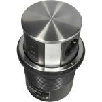 Выдвижная розетка Inrior выдвижной блок розеток встраиваемый розеточный блок 3 euro розетки и 2 usb MAC-01-90 (артикул 26851202) – фото 1