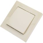1-клавишный выключатель Schneider Electric AtlasDesign Бежевый сх.1, 10АХ, в сборе SE ATN000212 (артикул 19938202) – фото 1