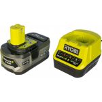 Набор Ryobi ONE+ RC18120-140 5133003360 аккумулятор (18 В; 4.0 A*ч; Li-Ion) и зарядное устройство RC18120 (артикул 15643683) – фото 1